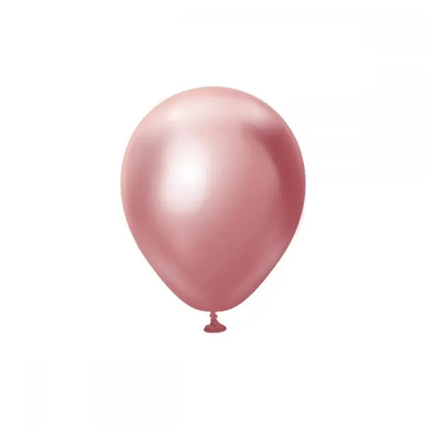 Latexballong Rosa Chrome 13cm 25-pack