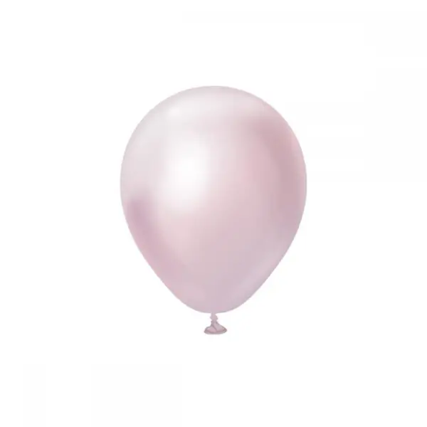 Latexballong Rosa Guld Chrome 13cm 25-pack