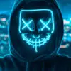 LED Mask Nightmare Blå