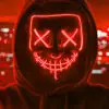 LED Mask Nightmare Röd