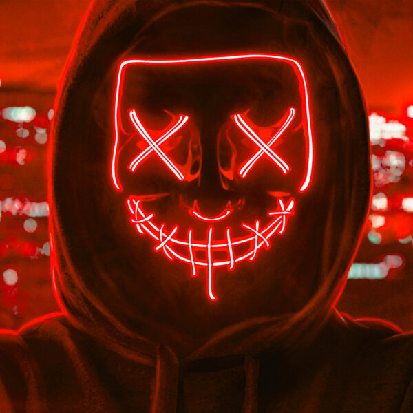 LED Mask Nightmare Röd