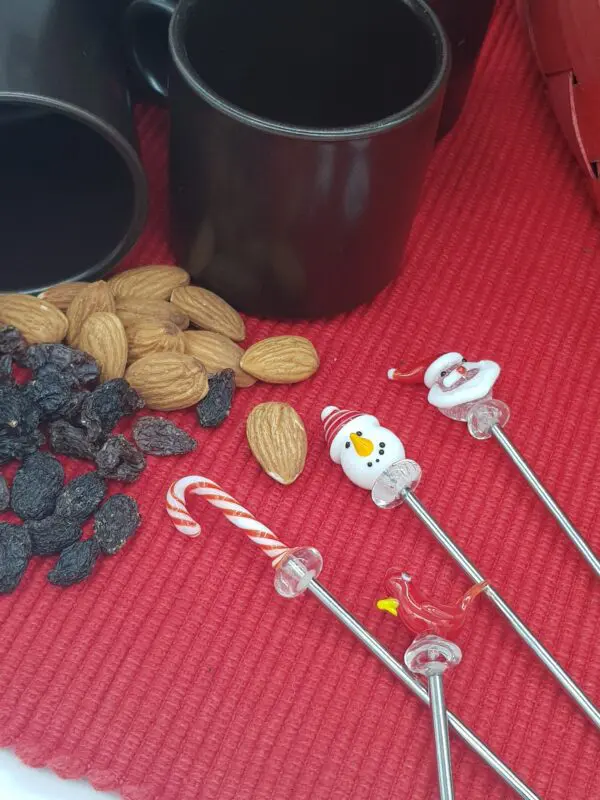 Drinkpinnar Julmotiv 4-set