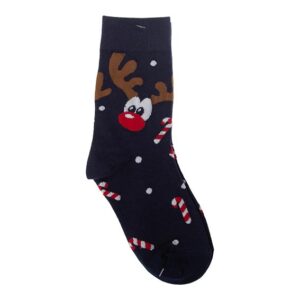 Strumpor med julmotiv blå