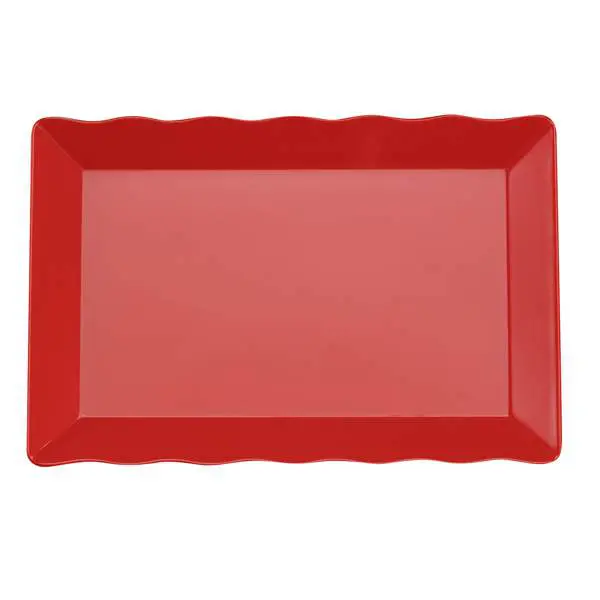 Serveringsfat / Uppläggningsfat Röd 20x30cm Melamin